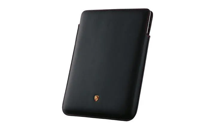 (New) Black Ipad Case W/ Red Stitching 1