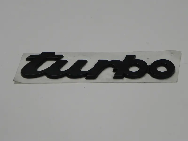 (New) Black Script Emblem: "Turbo" - 1987-94 1