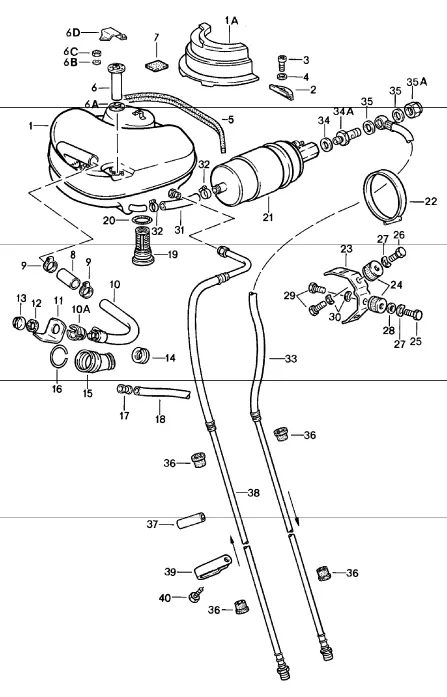 (New) Bosch 911/928/924 Fuel Pump Check Valve 1980-94 2