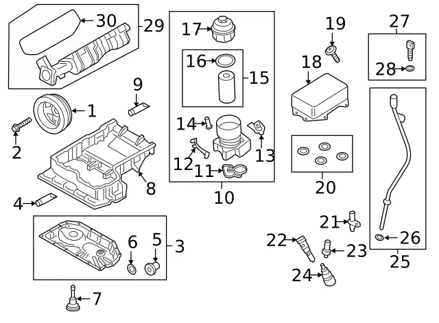 (New) Cayenne Engine Oil Filter Housing Cap - 2017-24 2