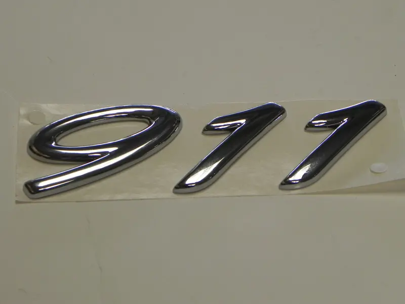 (New) Chrome "911" Emblem - 1999-2005 1