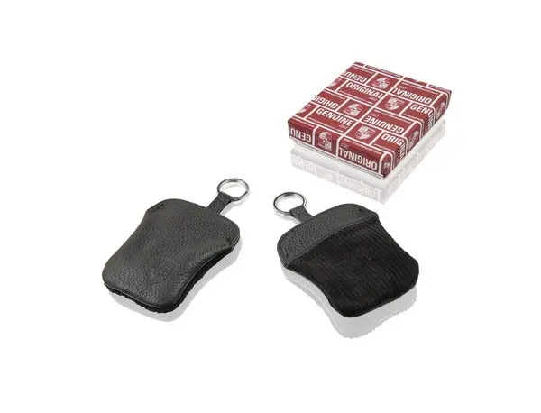(New) Corduroy Key Pouch W/ Embossed Porsche Crest 1