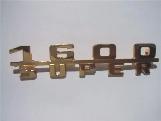 (New) Gold Emblem: "1600 Super" - 1956-61 1