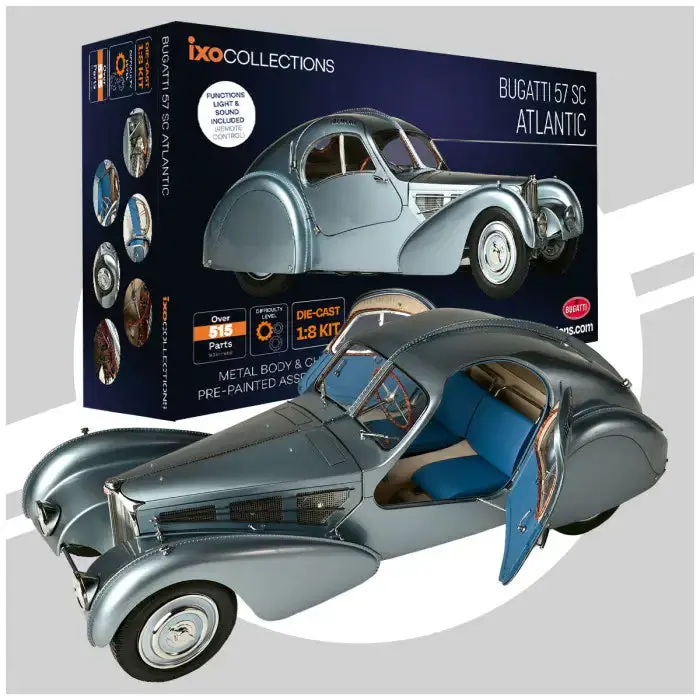 (New) Ixo Bugatti Atlantic 57Sc Kit 1:8 - 1930S 1