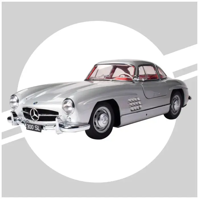 (New) Ixo Mercedes 300 Sl Silver Kit 1:8 - 1955 1