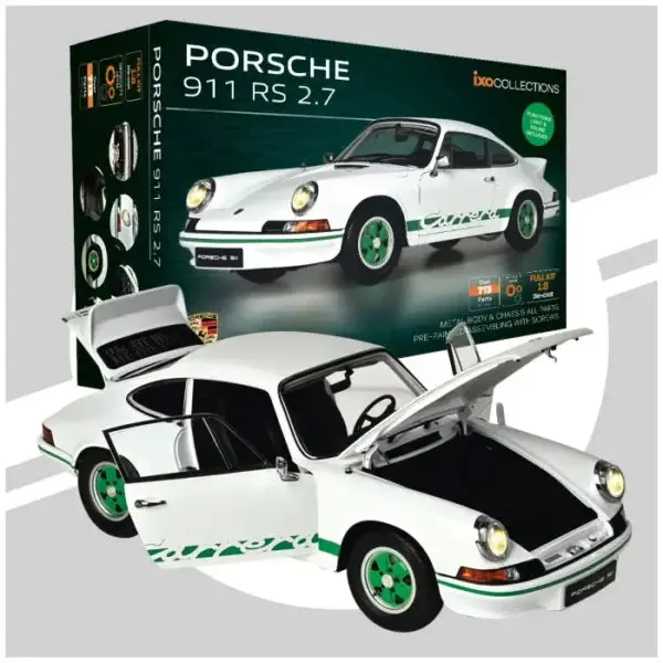 (New) Ixo Porsche 911 Carrera 2.7 L Rs White Kit 1:8 - 1970S 1
