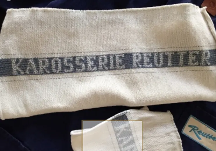 (New) Original Porsche 356 Body Reutter Towel "Blaumann" 1