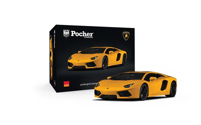 (New) Pocher Lamborghini Aventador Giallo Orion Yellow Kit 1:8 - 2010S 1