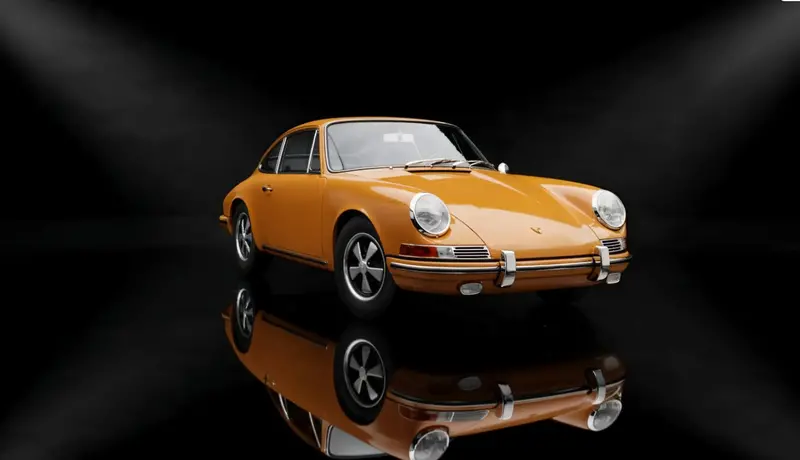 (New) Porsche 911 1:6 Scale Model Bahama Yellow - 1964-66 1