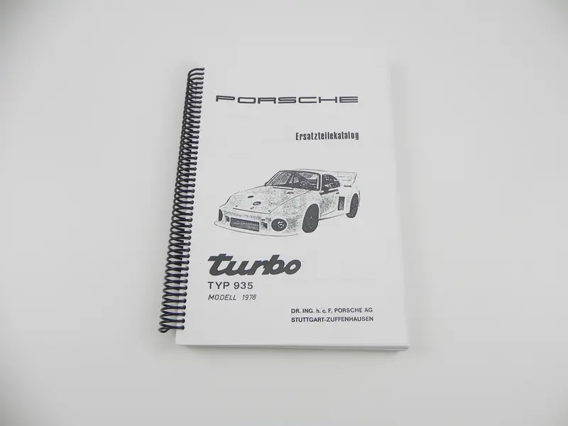 (New) Porsche 935/78 Spare Parts Catalog 1
