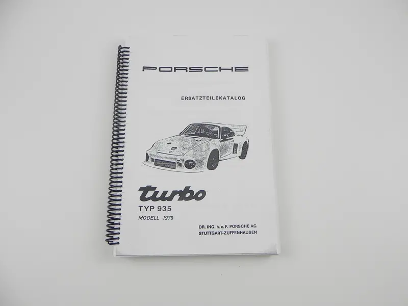 (New) Porsche 935/79 Spare Parts Catalog 1