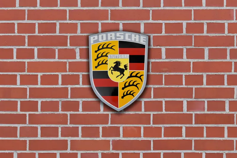 (New) Porsche Crest Enamel Wall Decoration 2