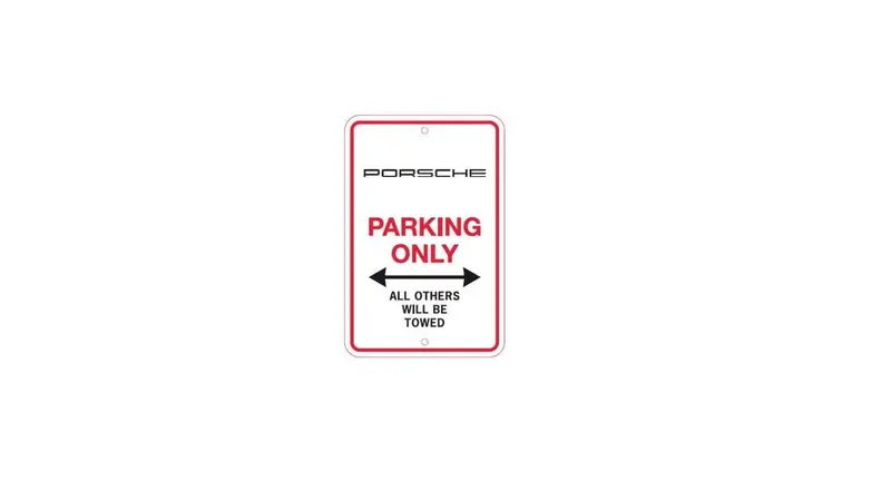 (New) 'Porsche Parking Only' Sign 1