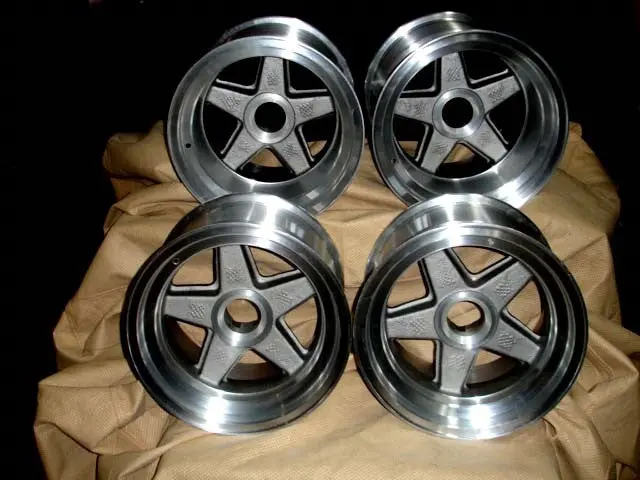 (New) Replica 1974 Rsr Center Lock Wheels Set Of Four 1