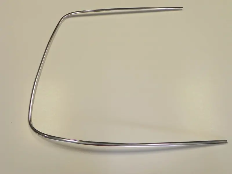 (New) Right Front Windshield Bright Aluminum Trim - 1965-77 1