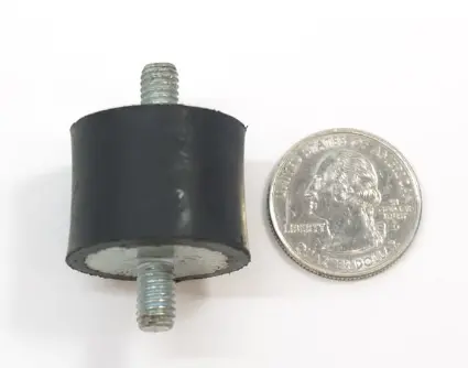 (New) Rubber M6 20Mm Lord Mount W/ Threads 1
