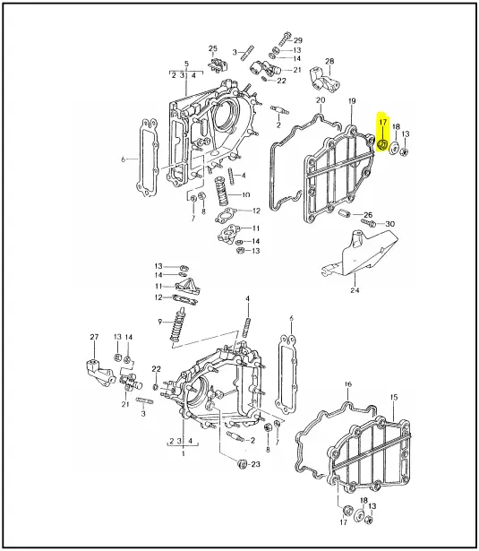 (New) Rubber Seal Washer For Chain Cover - 1989-98 2