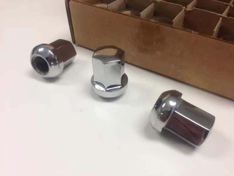 (New) Set Of 20 Chrome Alloy Lug Nuts - Fuchs Wheel 2