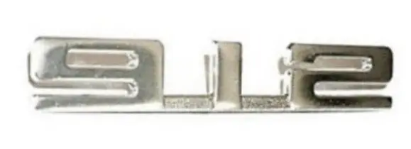 (New) Silver 912 Glove Box Emblem - 1967-69 1