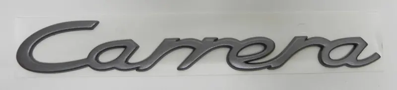 (New) Titanium Metallic Emblem: "Carrera" - 1997-98 1