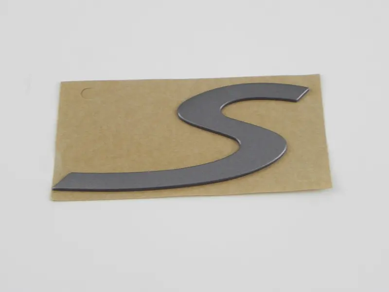(New) Titanium Metallic Emblem: "S" - 1995-98 1