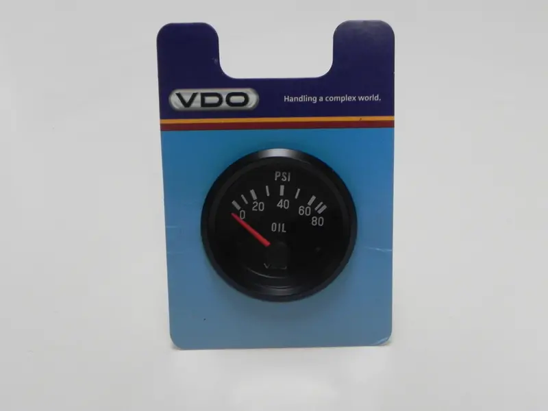 (New) Vdo Oil Pressure Gauge 80 Psi 12Volt 1