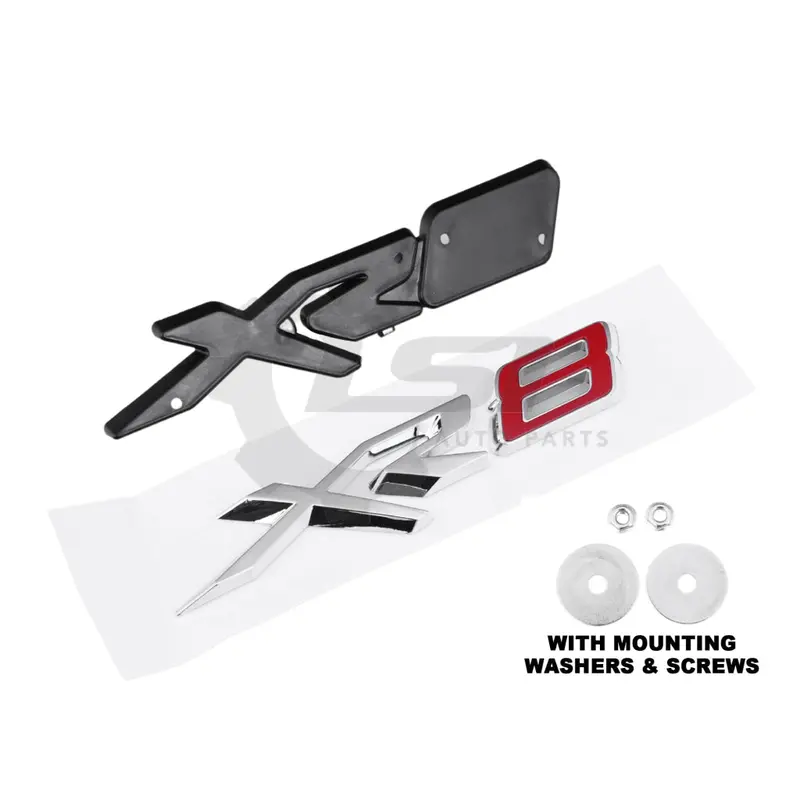 New Xr8 Front Grille Badge Decal Emblem Logo Red "8" For Ford Falcon Fgx 1