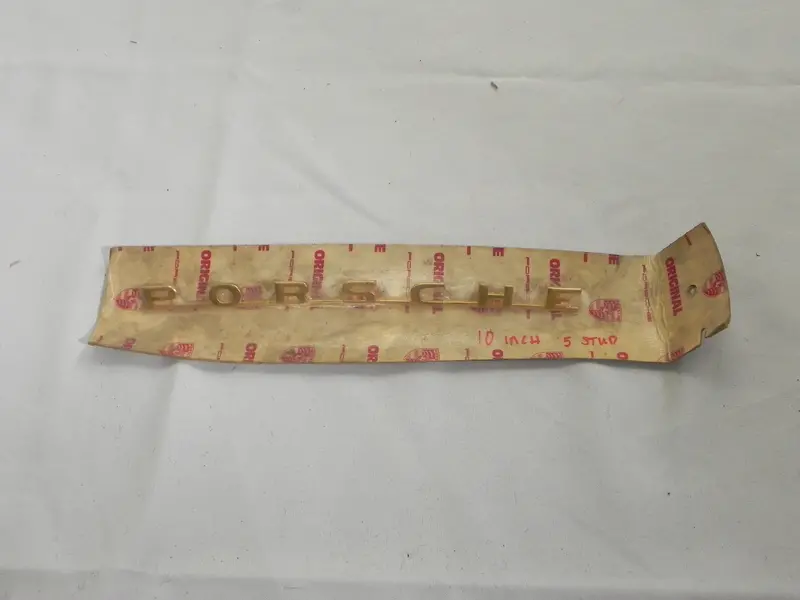 (Nos) 356 T5 B Gold "Porsche" Emblem - 1960-61 1