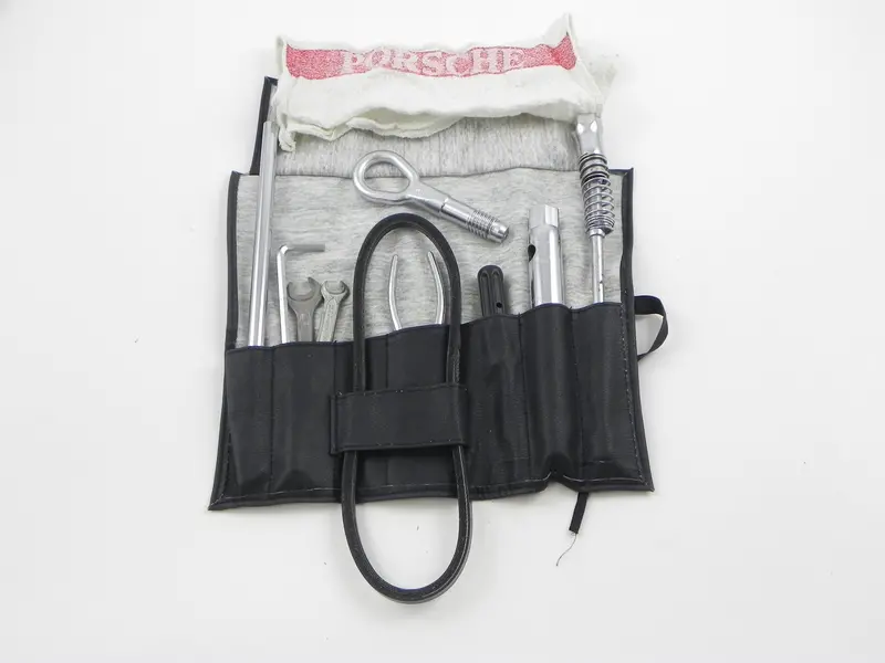 (Nos) 911/993 Black Smooth Vinyl Tool Kit With Tie Strings - 1990-95 1