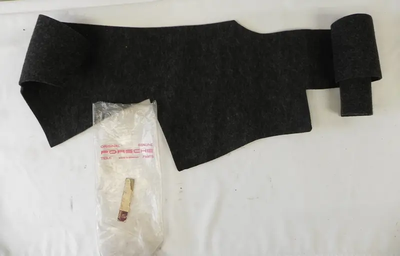 (Nos) 911 Passenger Side Threshold Carpet Charcoal Perlon - 1969-73 1