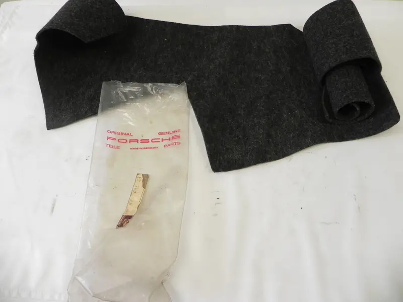 (Nos) 911 Passenger Side Threshold Carpet Charcoal Perlon - 1969-73 2