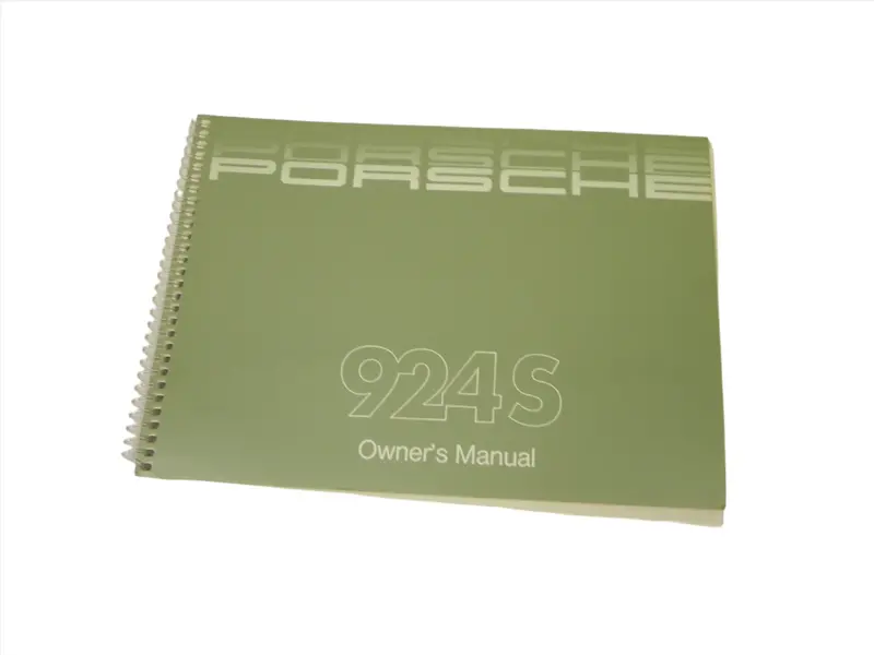 (Nos) 924S Owner's Manual - 1987 1