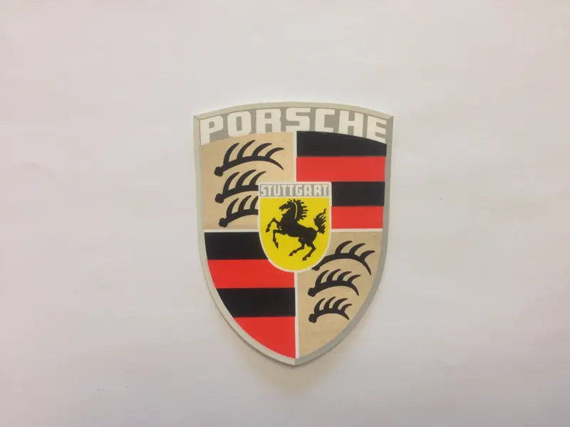(Nos) Porsche Crest Decal 1