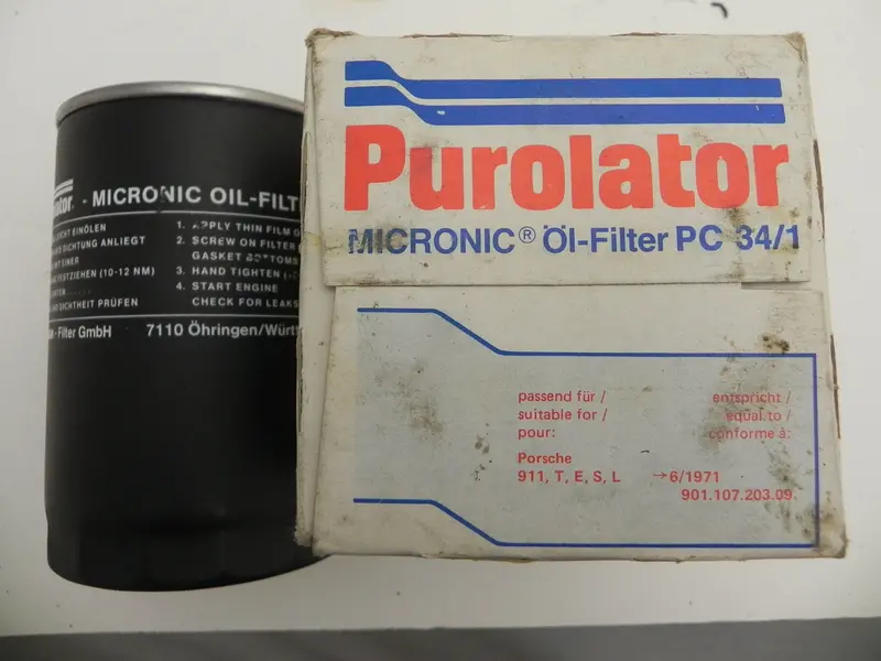 (Nos) Purolator Pc34/1 Oil Filter 1969-71 2