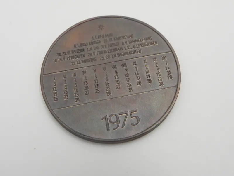 (Nos) Vintage Calendar Coin 'Ferdinand 1875' 2
