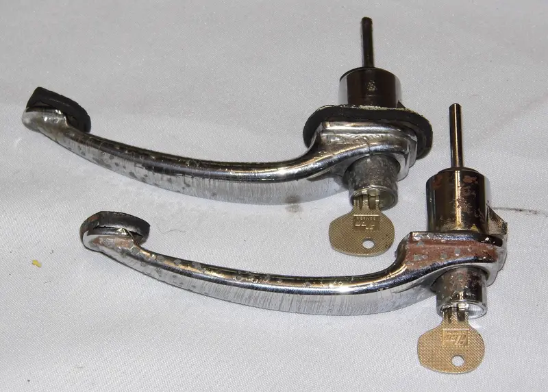 (Original) 356 Chrome Door Handles (Pair) - 1957-65 1