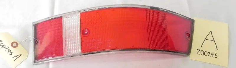 (Original) 911/912E/930 Bosch Usa Rear Left Taillight Lens W/ Black Trim - 1973-89 1