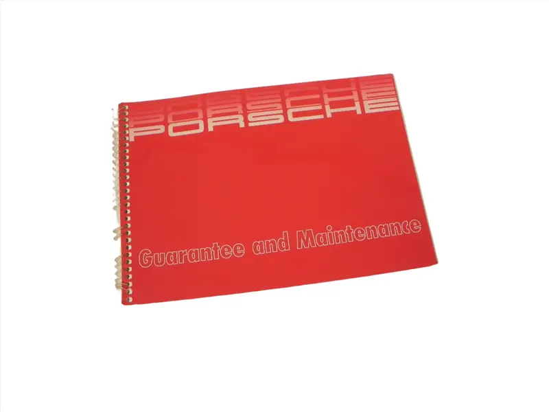(Original) 911/924/928/944 Guarantee And Maintenance Manual - 1986 1