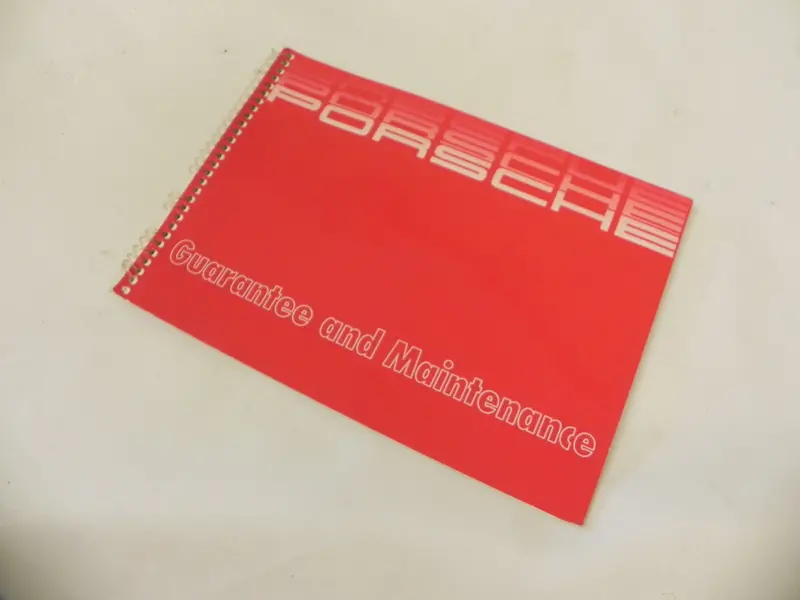 (Original) 911/924/928/944 Guarantee And Maintenance Manual - 1986 2