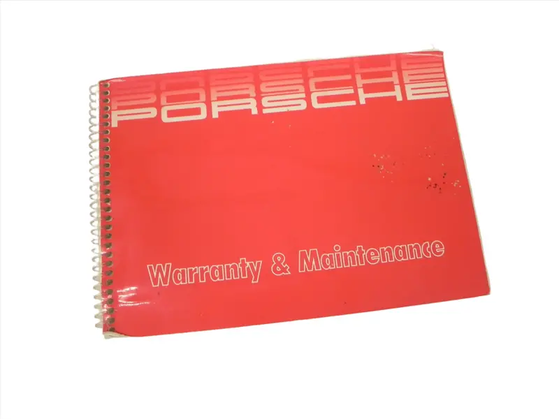 (Original) 911/924/928/944 Warranty And Maintenance Manual - 1986 1