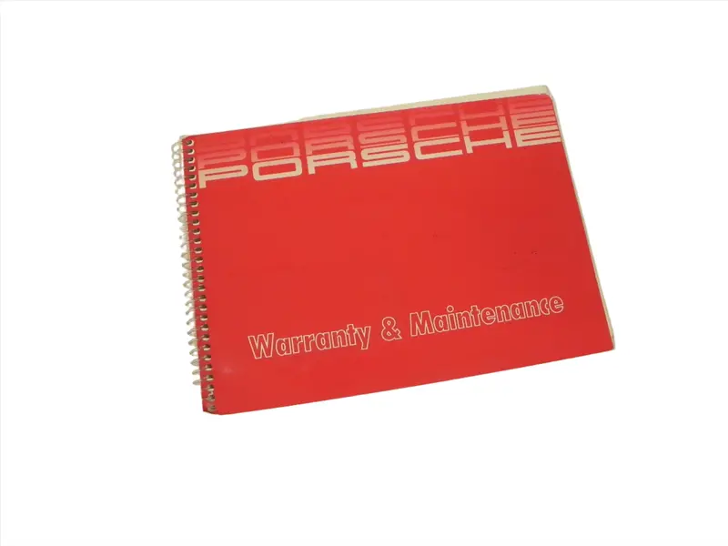 (Original) 911/924/928/944 Warranty And Maintenance Manual - 1986 1