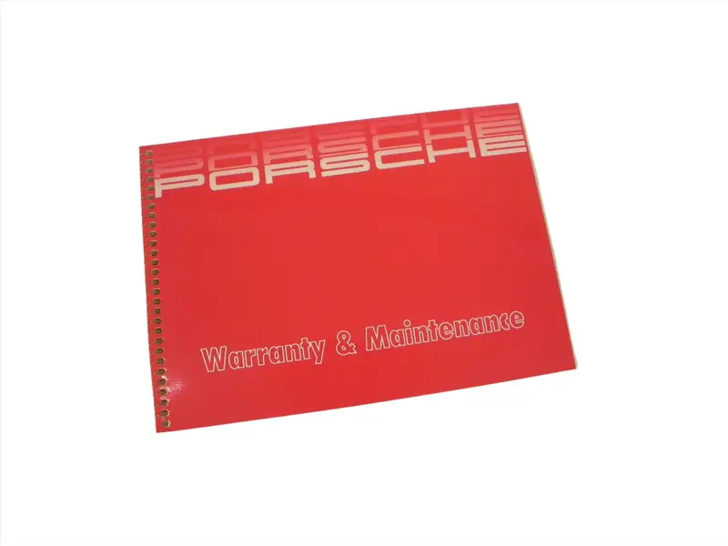 (Original) 911/924/928/944 Warranty And Maintenance Manual - 1986 1