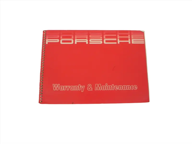 (Original) 911/924/928/944 Warranty And Maintenance Manual - 1986 1