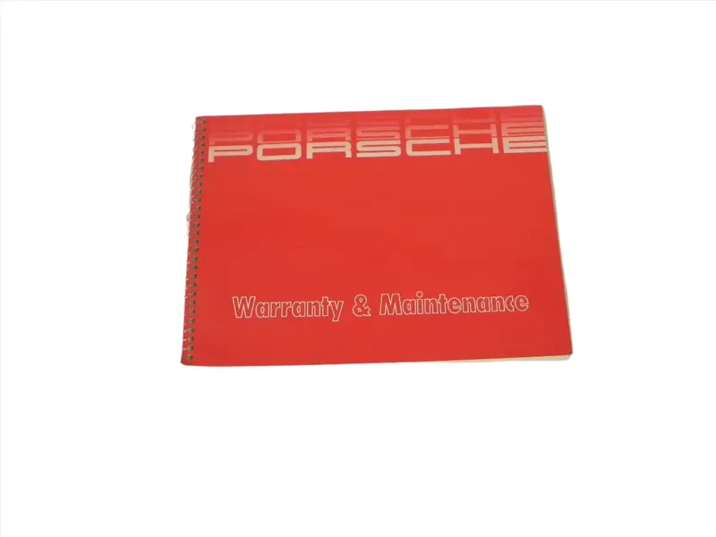 (Original) 911/924/928/944 Warranty And Maintenance Manual - 1987 1