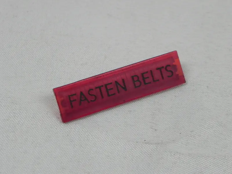 (Original) 911/930 Fasten Belts Red Indicator Lens - 1974-77 1