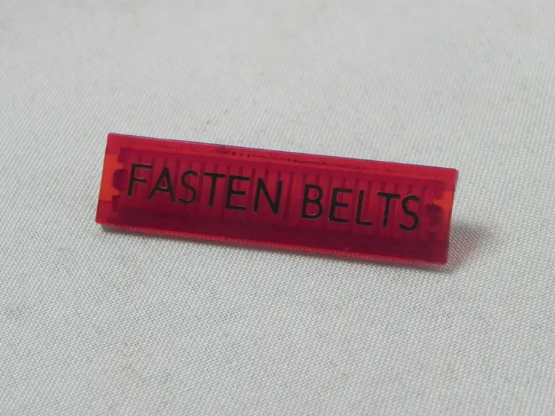 (Original) 911/930 Fasten Belts Red Indicator Lens - 1974-77 2