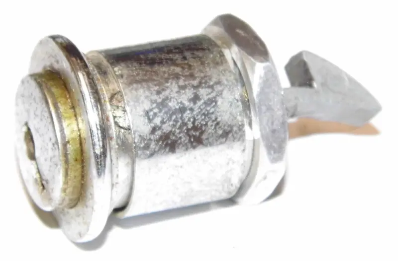 (Original) Chrome Glove Box Lock Cylinder, Concave - 60-65 1