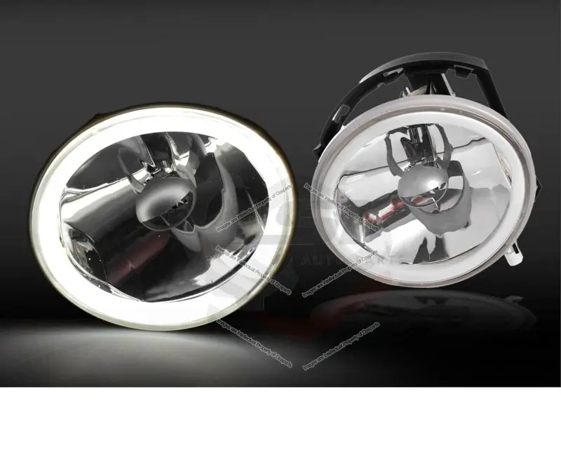 Pair Lh+Rh Fog Lights Spot Lamps (Halo Led) For Ford Falcon Ba Bf Xr6 Xr8 02-08 1