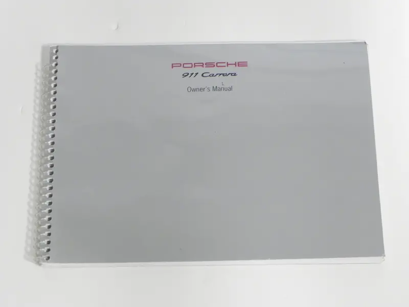 Porsche 911 Carrera Factory Original Owner's Manual 1