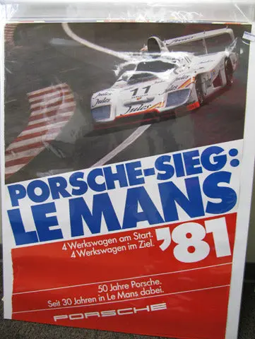 Porsche - Sieg Lemans Jules Car Poster 1